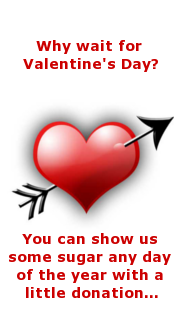 Share some sugar with a donation!