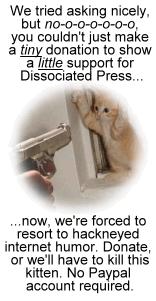 We're not associated, and we're not pressed!