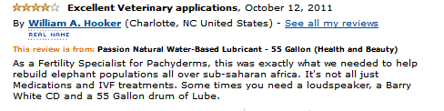 Passion Lube 55 gal  Review